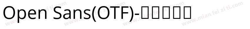 Open Sans(OTF)字体转换